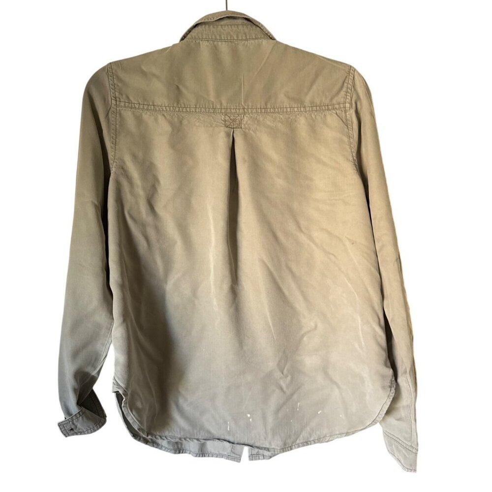 Universal Thread Womens Beige Button-Up Shirt Siz… - image 2